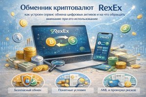 Обменник криптовалют RexEx: как устроен сервис, какие операции поддерживает и на что обращать внимание при использовании
