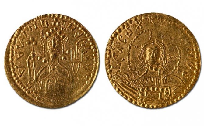 Ancient Byzantine coins