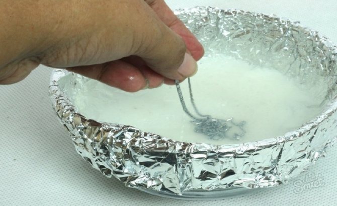 Как отбелить серебро в домашних условиях от черноты цепочку быстро