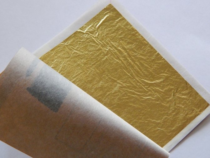 Gold leaf sheets