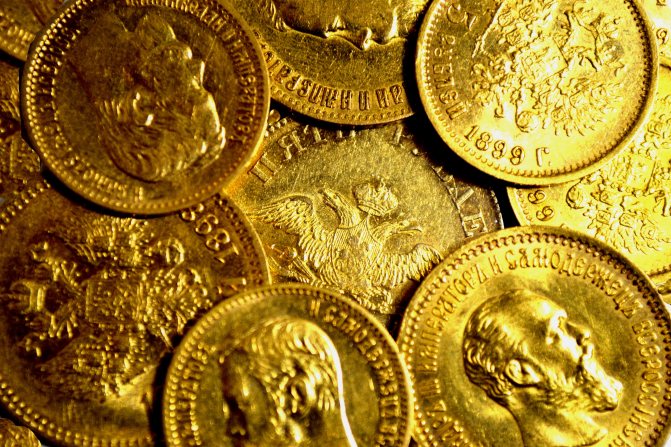 Монеты из золота