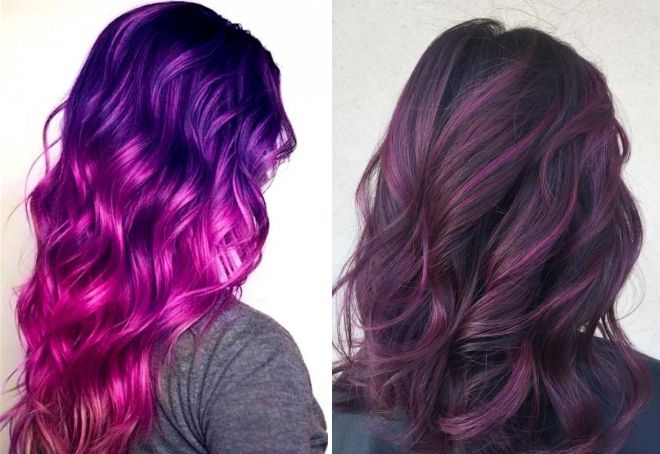 purple hair color for girls