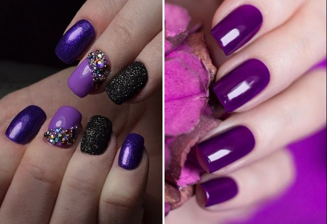 purple nail design