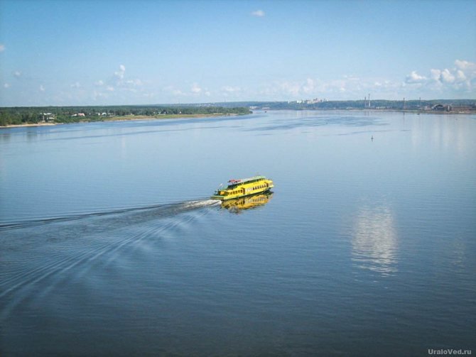 Река Кама в Перми