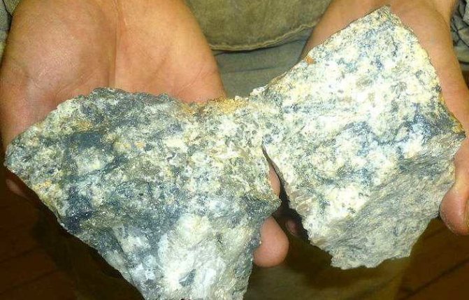 This is what the ore from which silver is mined looks like